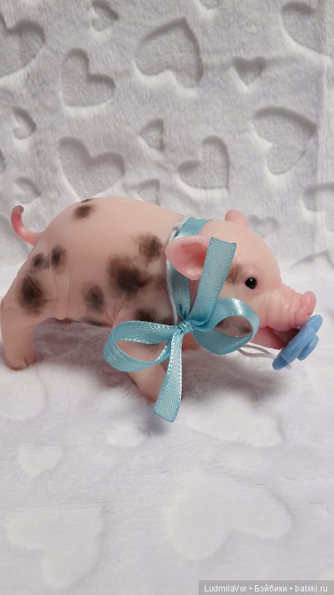 Силиконовый поросенок Пятнистик (фото 4)