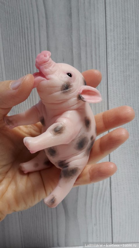 Силиконовый поросенок Пятнистик (фото 9)