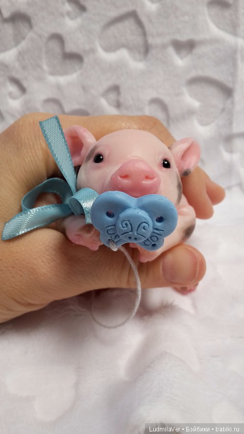 Силиконовый поросенок Пятнистик