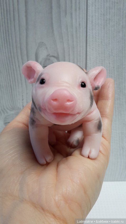 Силиконовый поросенок Пятнистик