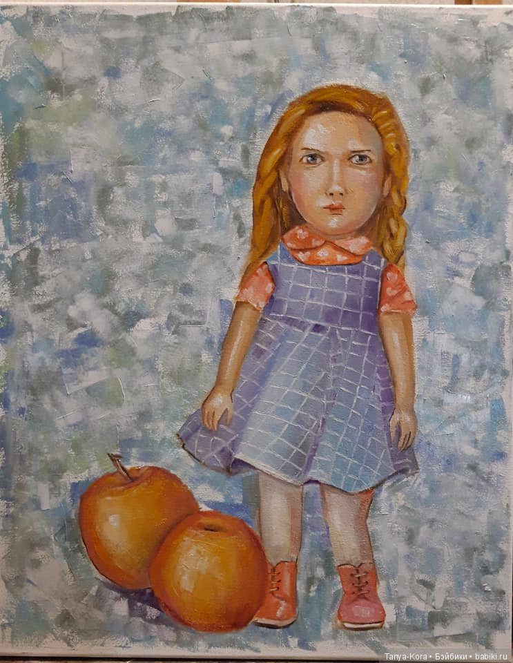 Портрет куклы. Элине и живопись