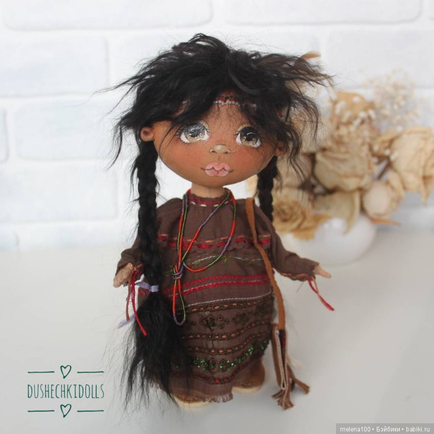 Кукла индийская навахо! Вождь или вождиха краснокожих (как правильно?)
