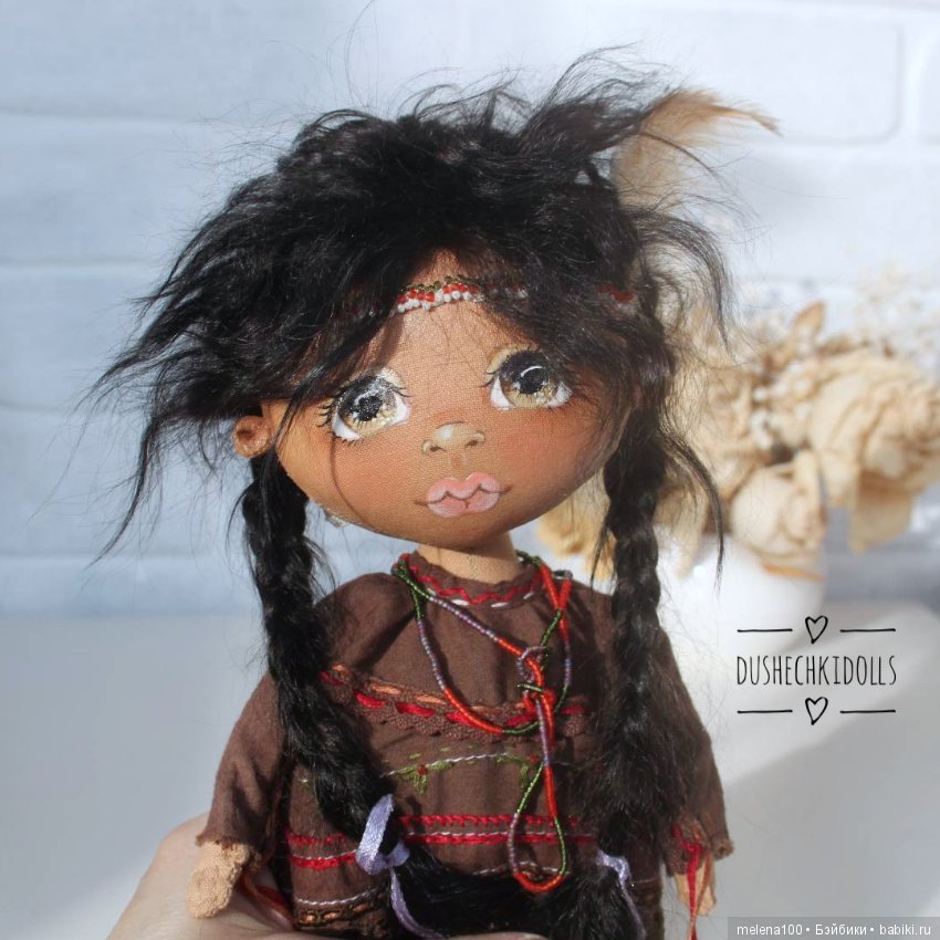 Кукла индийская навахо! Вождь или вождиха краснокожих (как правильно?) (фото 3)
