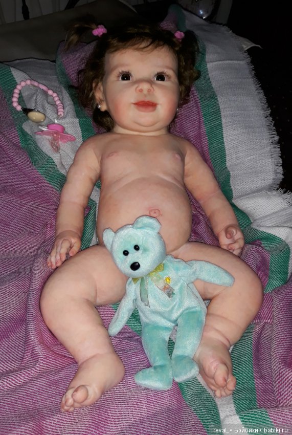 Марьяша – сладкая булочка. Полностью силиконовая девочка