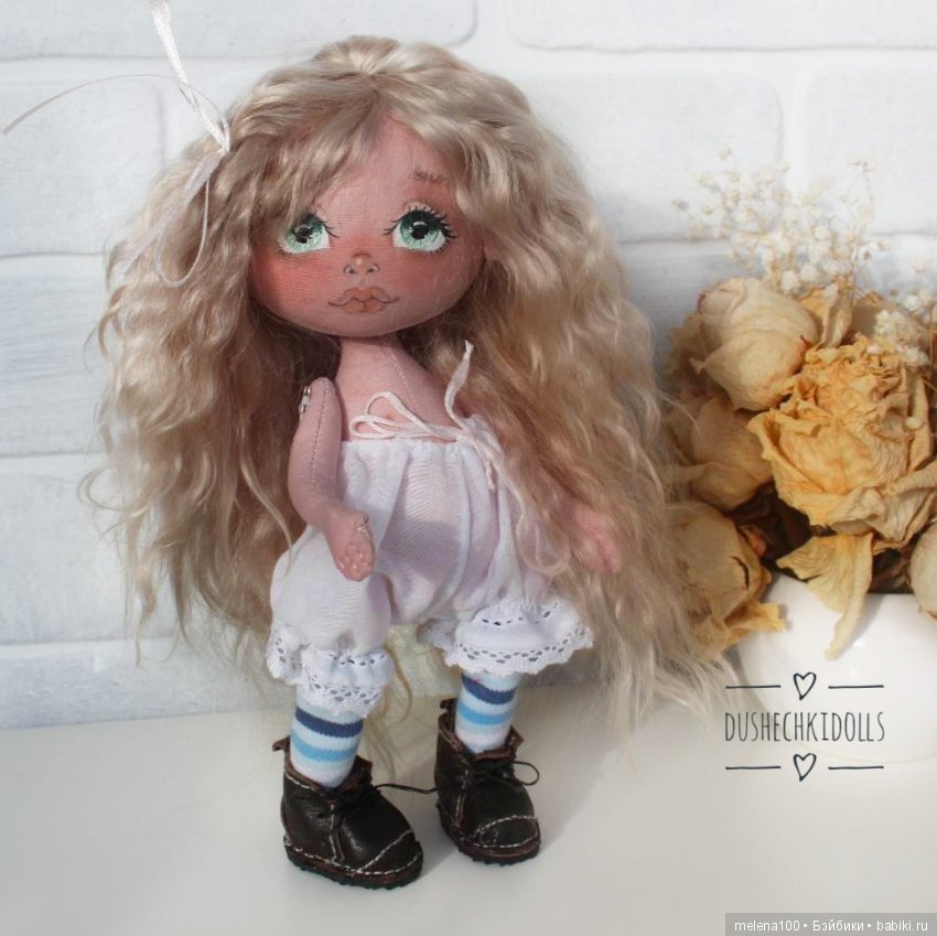 Если хотите такой цвет волос у куколки, то используйте краску (фото 3)