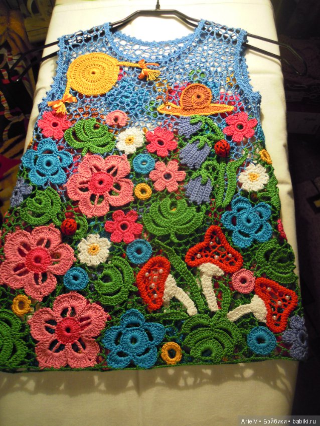 Платье "Цветочная поляна"для маленьких красавиц (фото 2)