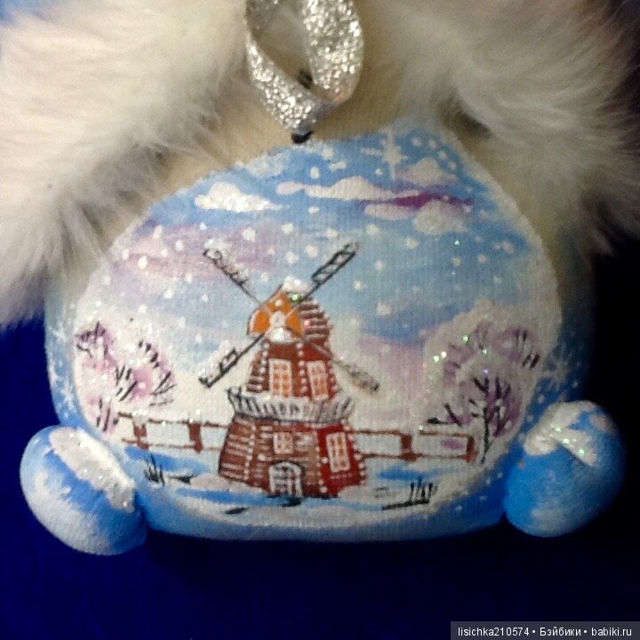 Снеговик — Текстильные игрушки и примитивы: кофейные (фото 7)
