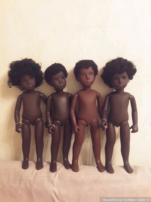 Негрики приехали! Кора Cora и Калеб Caleb Sasha doll