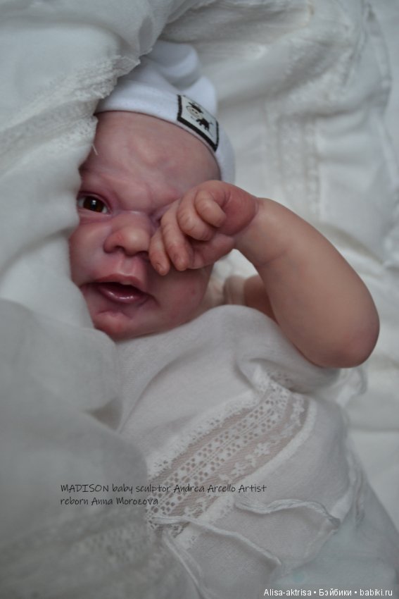 Закончена роспись малышки Медисон от Андрео Арчелло. Кукла-реборн Анны Морозовой (фото 3)
