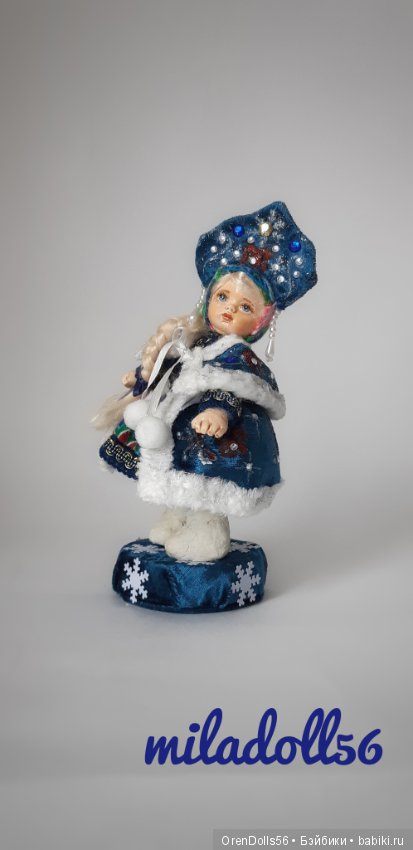 Интерьерная сувенирная кукла "Маленькая Снегурочка" (фото 5)