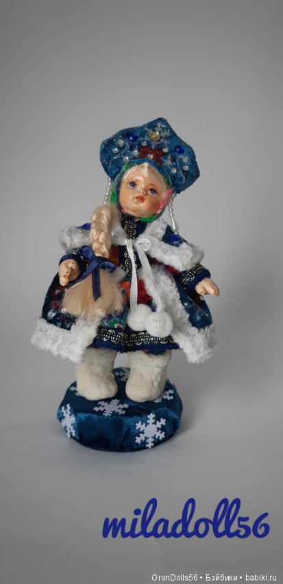 Интерьерная сувенирная кукла "Маленькая Снегурочка" (фото 4)