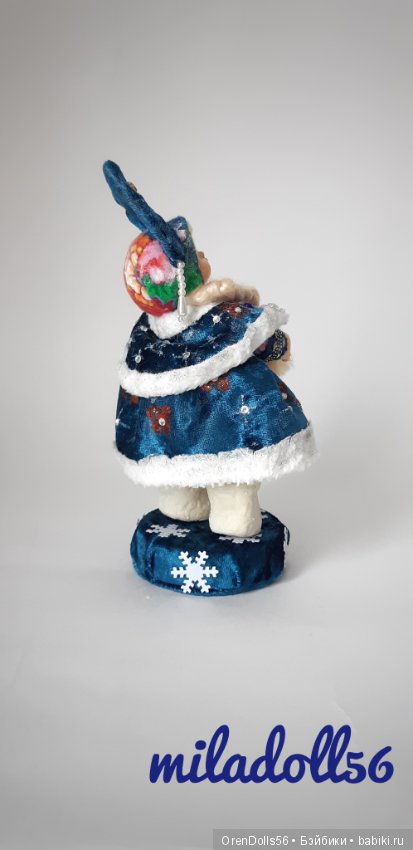 Интерьерная сувенирная кукла "Маленькая Снегурочка" (фото 6)