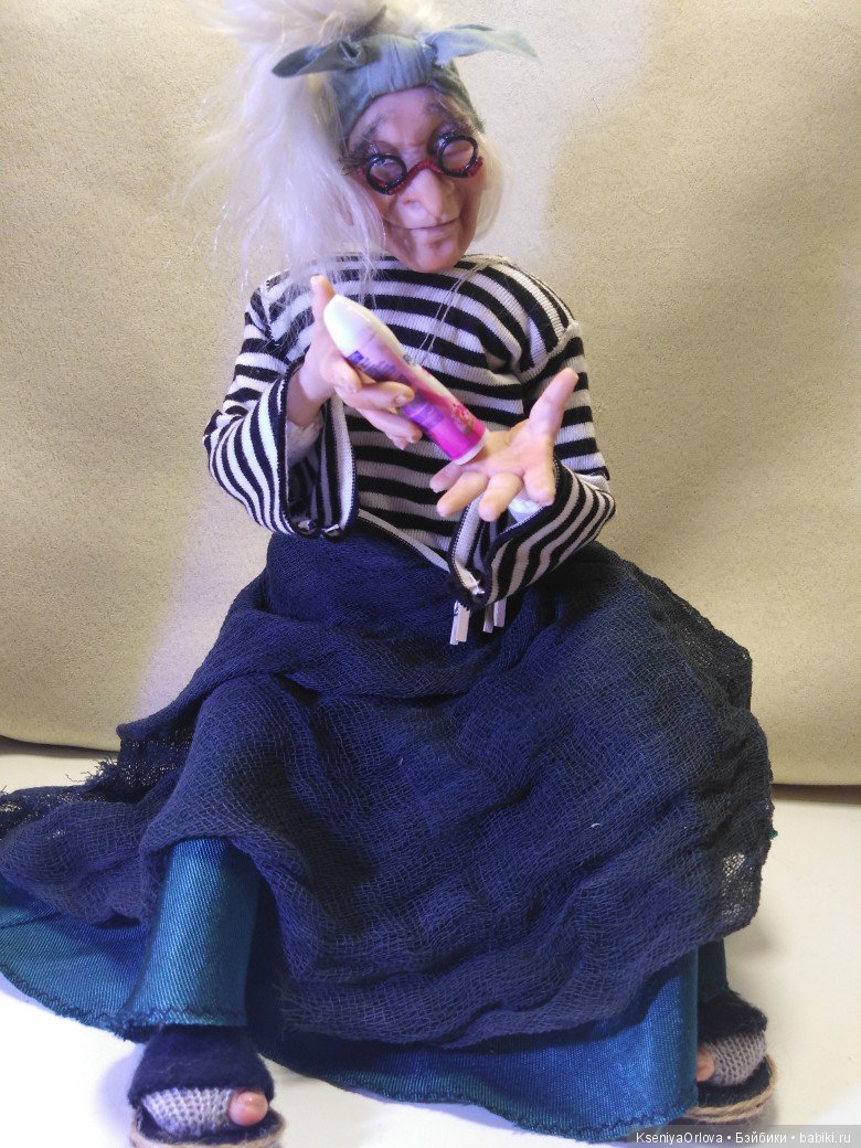 Кукла Баба-Яга — Лепка авторских кукол: полимерная глина (фото 5)