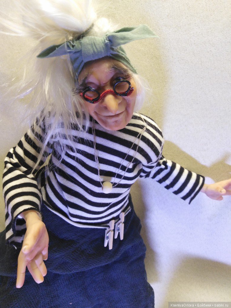 Кукла Баба-Яга — Лепка авторских кукол: полимерная глина (фото 4)