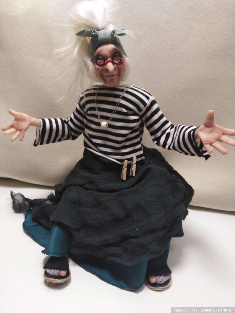 Кукла Баба-Яга — Лепка авторских кукол: полимерная глина (фото 2)