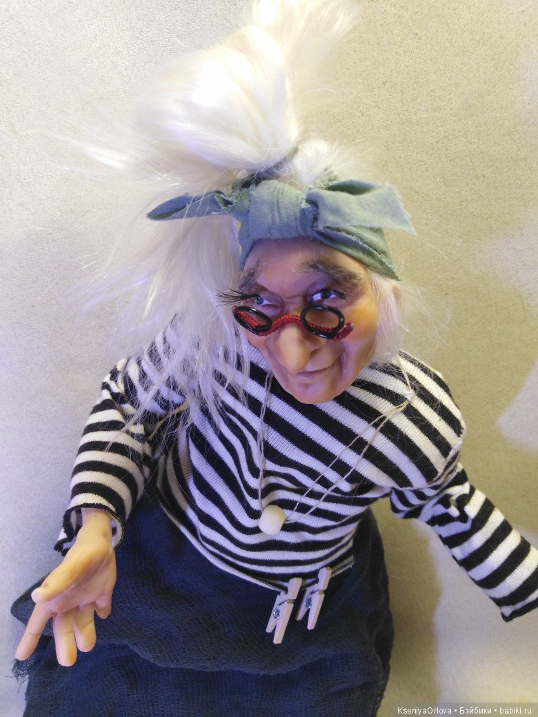 Кукла Баба-Яга — Лепка авторских кукол: полимерная глина (фото 6)