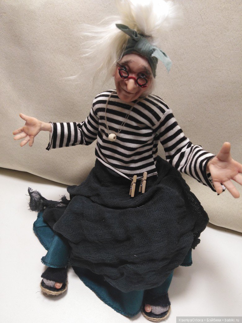 Кукла Баба-Яга — Лепка авторских кукол: полимерная глина (фото 3)