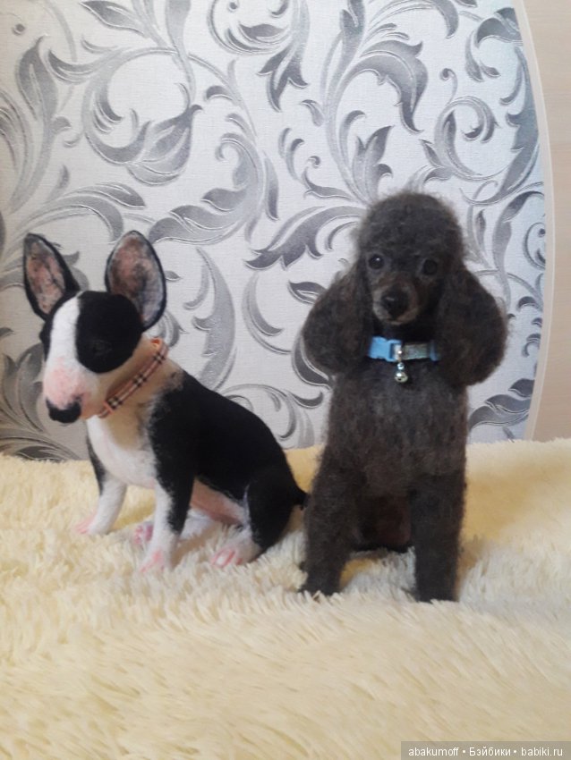 Собачки из шерсти — Валяные игрушки из шерсти: сухое валяние