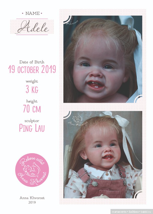 Адэль — Куклы Реборн (Reborn): работы мастеров