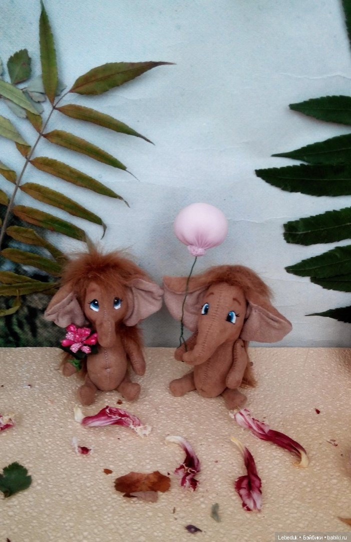 Мамонтёнок. Текстильные игрушки - автор Людмила Лебедюк (фото 3)