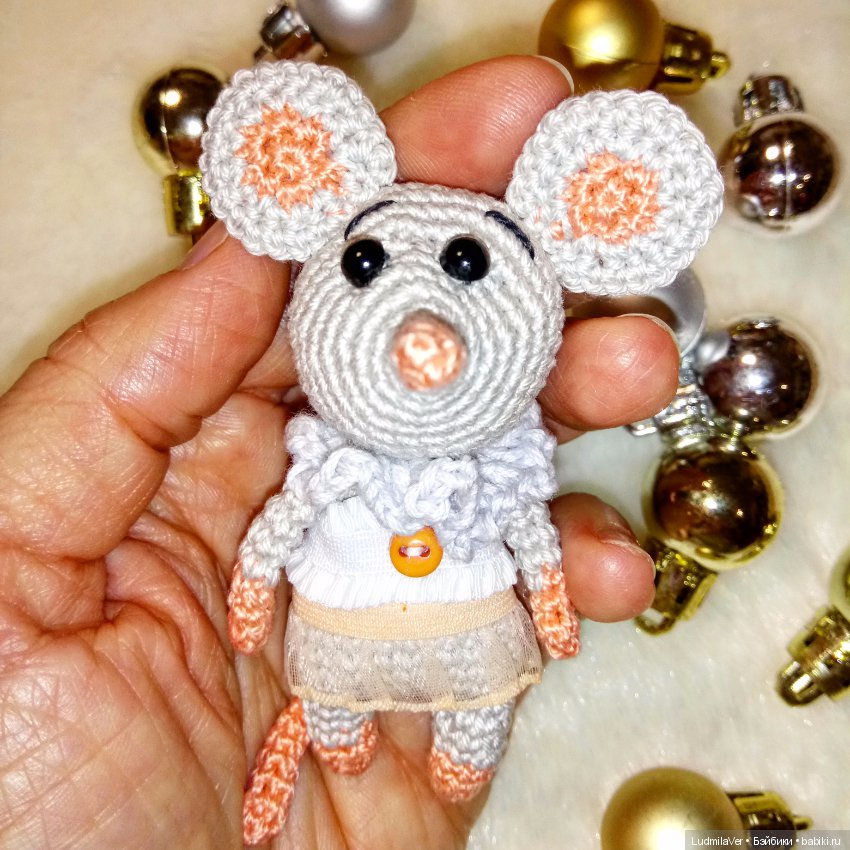 Мышки - малышки 9 см — Вязаные игрушки и амигуруми: крючком