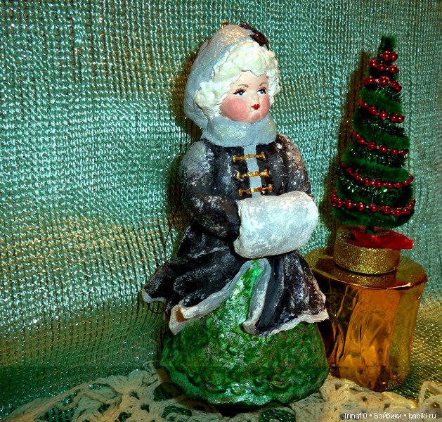 Новые ватные игрушки — Ватные игрушки на елку: ретро (фото 8)