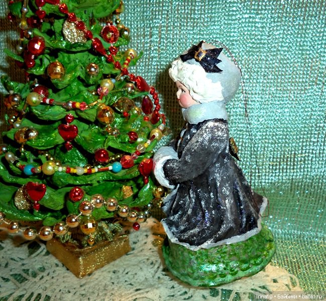 Новые ватные игрушки — Ватные игрушки на елку: ретро (фото 4)