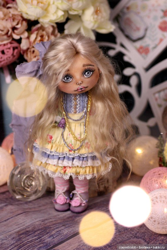 Коллекционная текстильная кукла (фото 5)