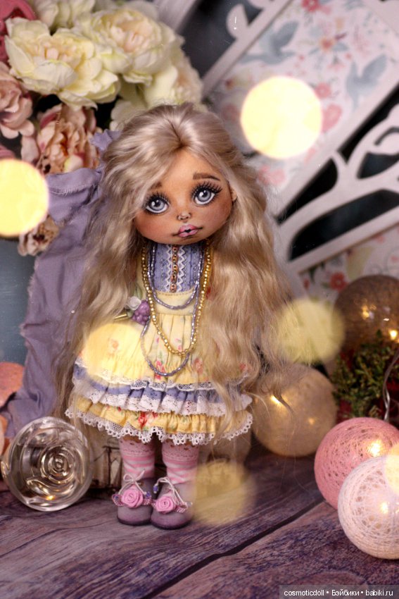 Коллекционная текстильная кукла (фото 8)