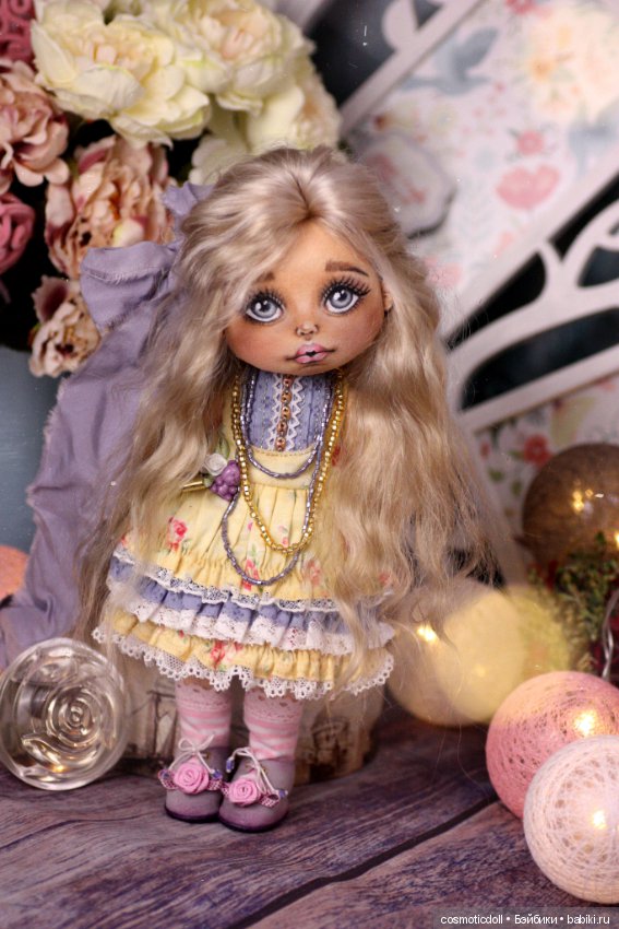 Коллекционная текстильная кукла (фото 6)