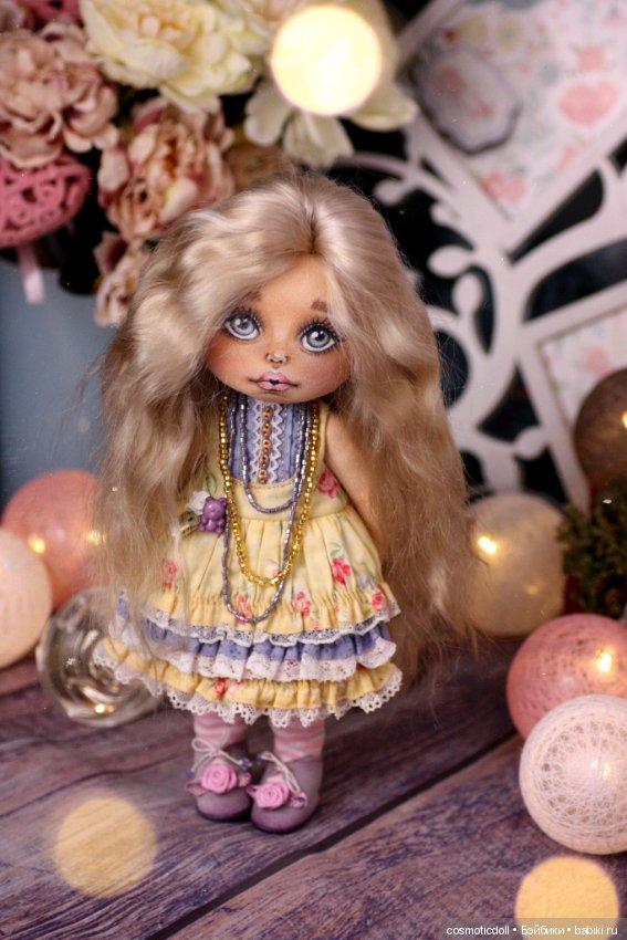 Коллекционная текстильная кукла (фото 2)
