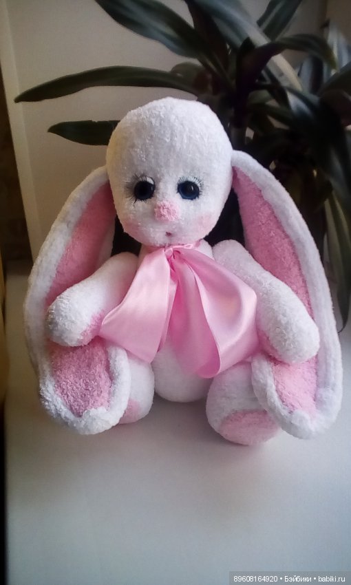 Милый,беленький зайчик — Вязаные игрушки и амигуруми: крючком (фото 2)