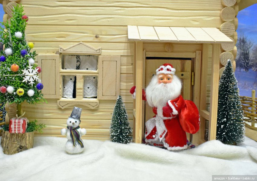 Новогодние ретро-открытки с куклами