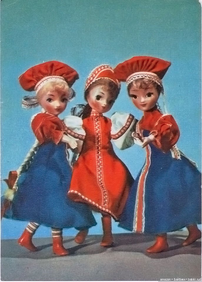 Серия открыток с куклами "Русский сувенир" и не только (фото 4)