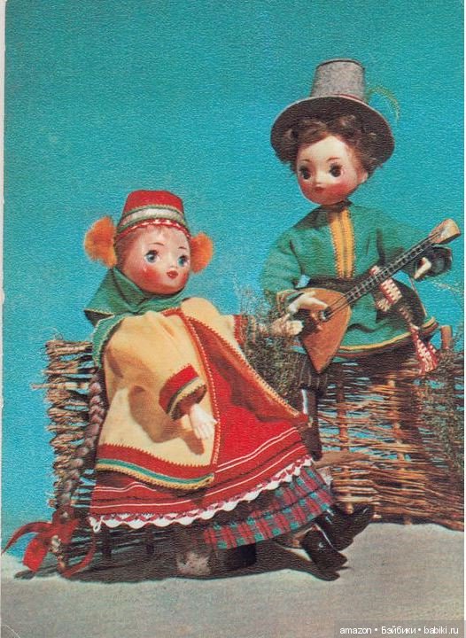 Серия открыток с куклами "Русский сувенир" и не только
