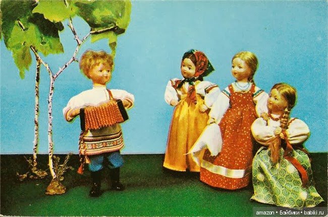 Серия открыток с куклами "Русский сувенир" и не только