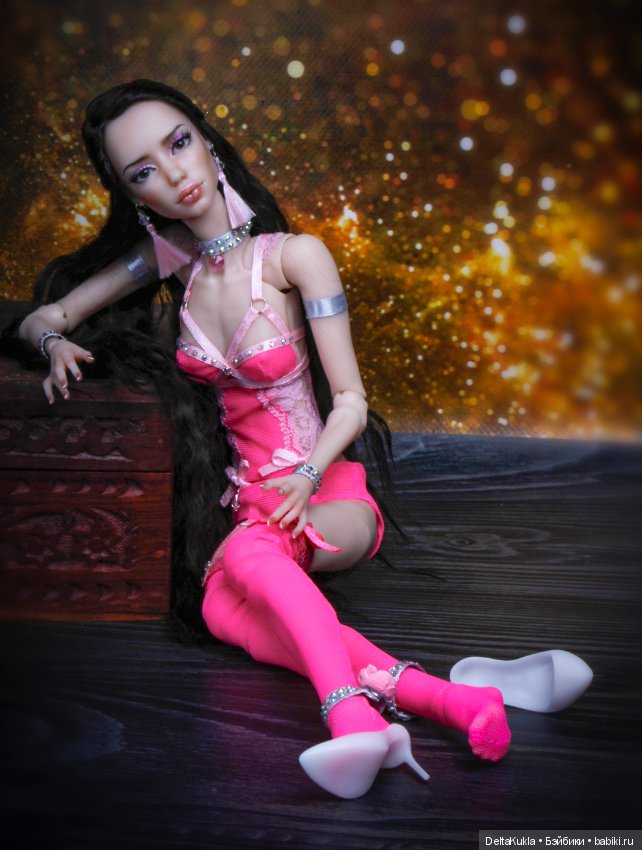 Линда, розовая карамель — Авторские шарнирные куклы своими руками: лепка (фото 5)