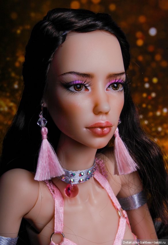 Линда, розовая карамель — Авторские шарнирные куклы своими руками: лепка