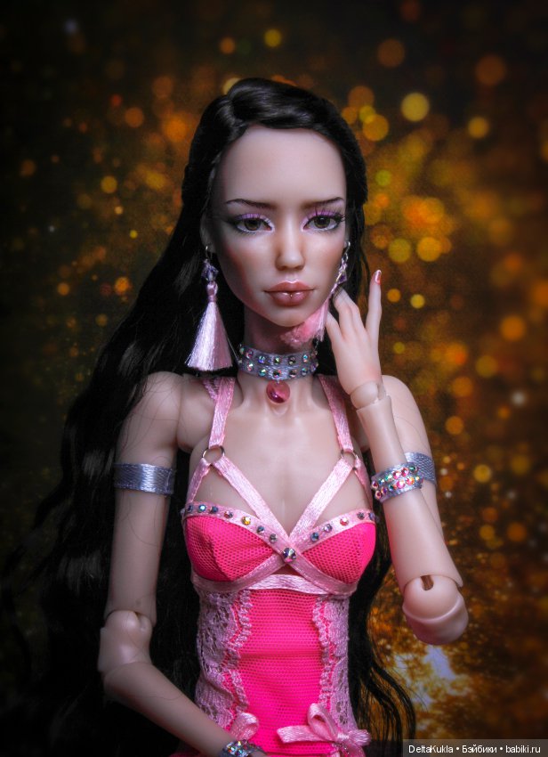 Линда, розовая карамель — Авторские шарнирные куклы своими руками: лепка (фото 3)