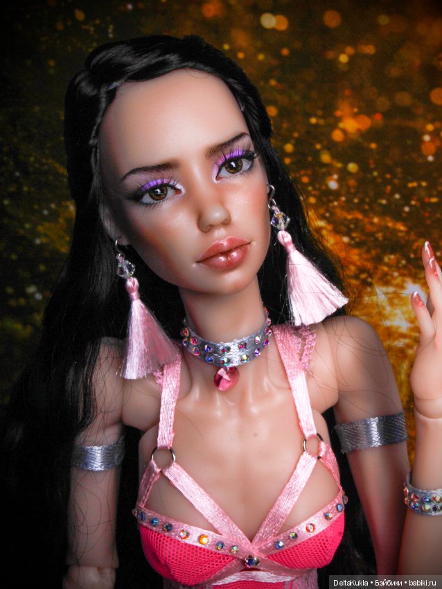 Линда, розовая карамель — Авторские шарнирные куклы своими руками: лепка (фото 4)