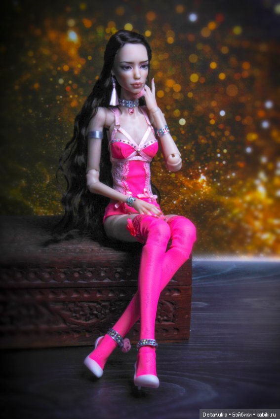 Линда, розовая карамель — Авторские шарнирные куклы своими руками: лепка