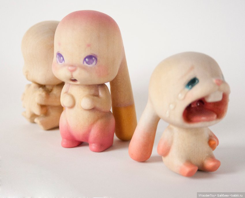 Кленовая зайка — Авторские игрушки из дерева: резьба