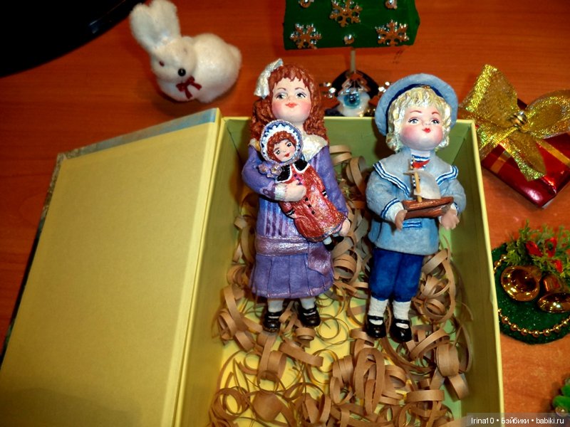 "Сказочное кукольное рождественское ретро" - продолжение прошлой публикации
