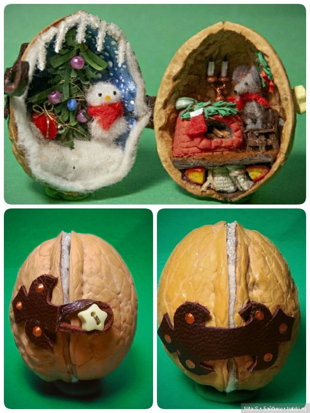 Орешек с секретом — Кукольная миниатюра своими руками: еда
