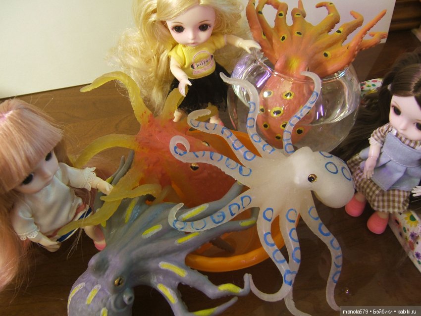 Продолжение сказочки "Три девицы вечерком замечтались о своём." Новый вечер с осьминогами (фото 7)