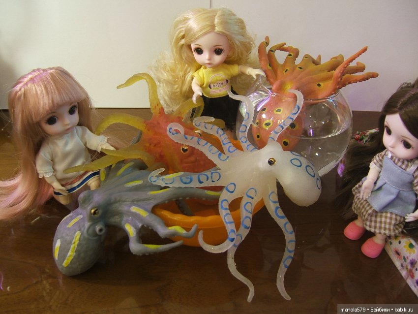 Продолжение сказочки "Три девицы вечерком замечтались о своём." Новый вечер с осьминогами (фото 6)