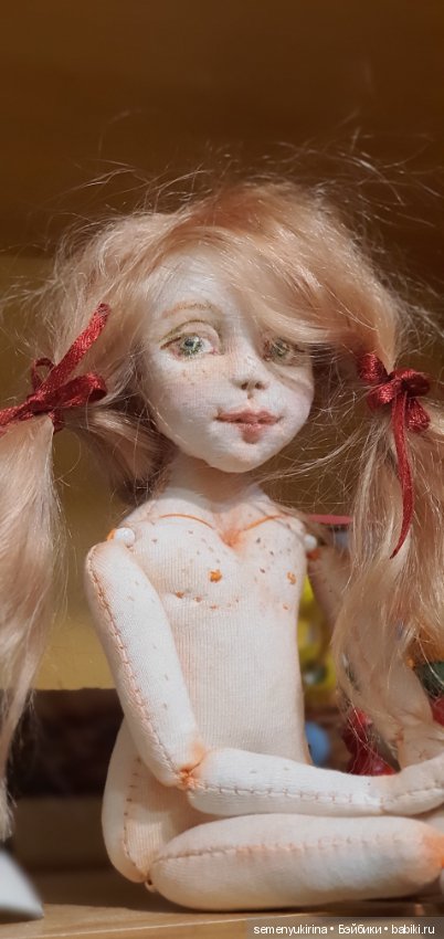 Мандаринка. Текстильная кукла...авторская (фото 2)