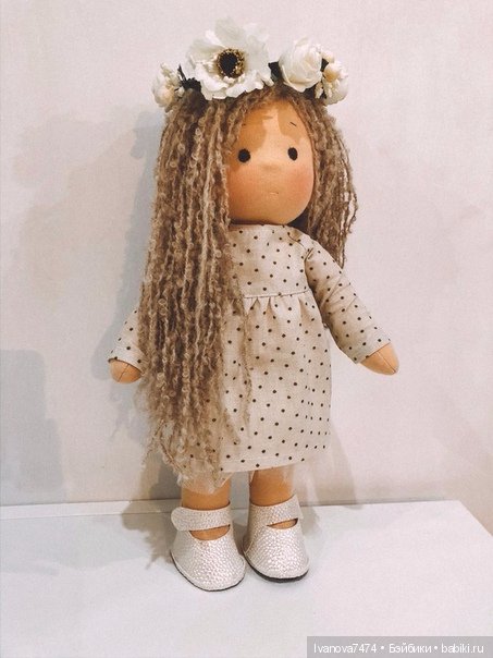 Текстильная кукла ручной работы, по вольфдорской технологии (фото 4)