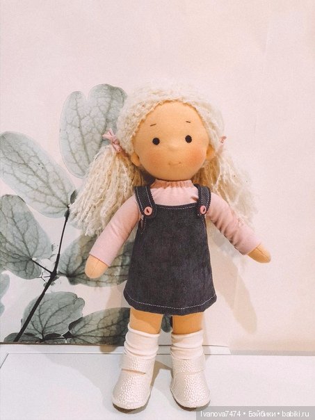 Текстильная кукла ручной работы, по вольфдорской технологии (фото 2)