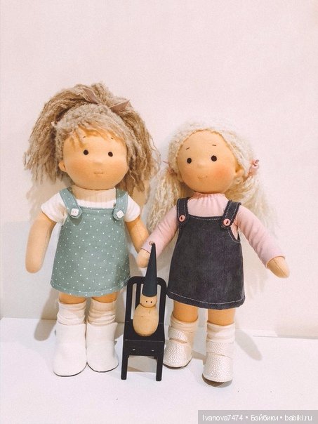 Текстильная кукла ручной работы, по вольфдорской технологии